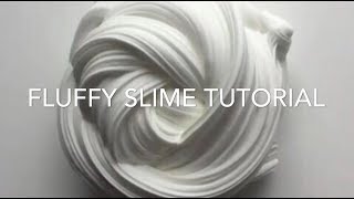 Easy Fluffy Slime Tutorial NO BORAX [upl. by Flodur215]