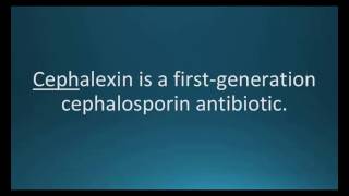 How to pronounce cephalexin Keflex Memorizing Pharmacology Flashcard [upl. by Leamaj576]