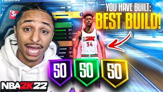 OVER POWERED POINT GUARD BUILD IN NBA 2K22 BEST BUILD FOR SHOOTING amp DRIBBLING [upl. by Blus]