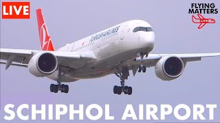 LIVE PlaneSpotting 🔴SCHIPHOL AIRPORT 747s amp more Live ATC [upl. by Enaoj]