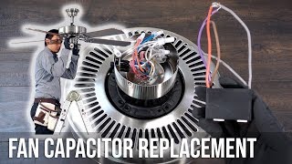 How to Replace the Capacitor in a Ceiling Fan [upl. by Enaillil839]