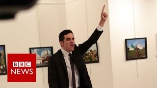 Russian ambassador Andrei Karlov shot dead in Turkey  BBC News [upl. by Priscilla]