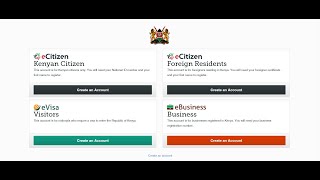 How to Create an eCitizen Account [upl. by Wynny]